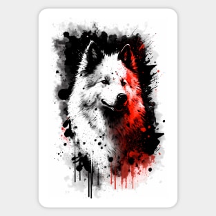 Samoyed Dog Breed Portrait Sticker